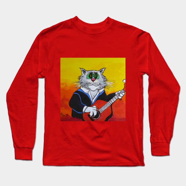 Furball Blues Long Sleeve T-Shirt by ROB51